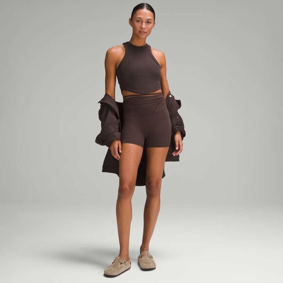 lululemon Espresso Hold Tight Cropped Tank size 6 - Picture 3 of 13